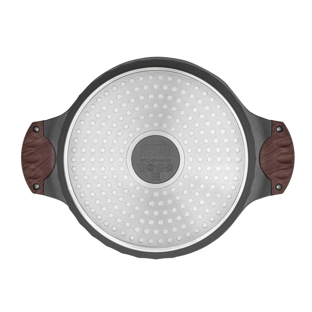 Resto Capella Casserole 4.6L pottur, 24cm, viðloðunarfrí húð, með glerloki - image 15 [7d8b150e66]