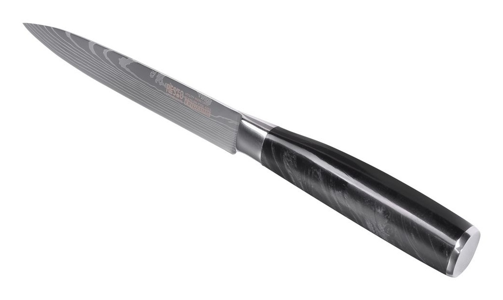 Resto Eridanus alhliða hnífur 13 cm, laserskorið ryðfrítt stál með Damascus útliti - image 7 [9ad17aca0c]