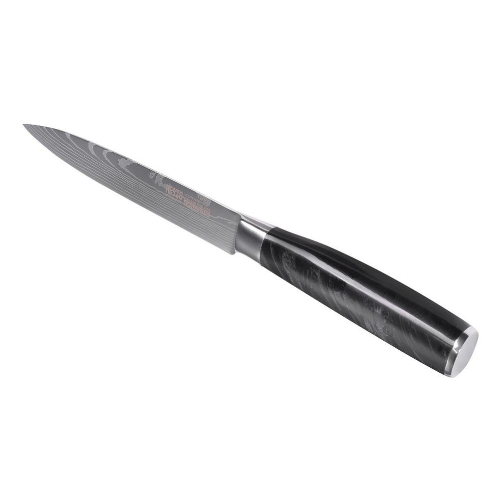 Resto Eridanus alhliða hnífur 13 cm, laserskorið ryðfrítt stál með Damascus útliti - image 8 [d3a66c04f4]