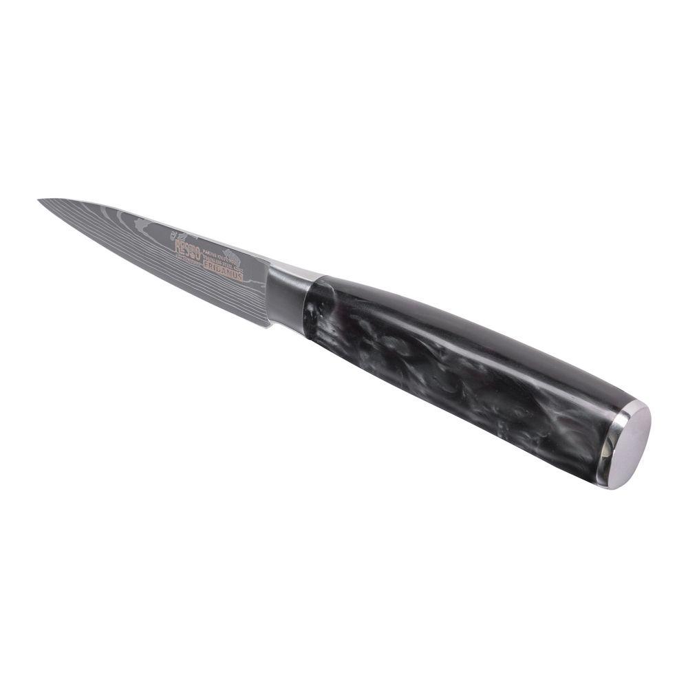 Resto Eridanus skurðarhnífur 9 cm, laserskorið ryðfrítt stál með Damascus útliti - image 8 [c2ca61a059]