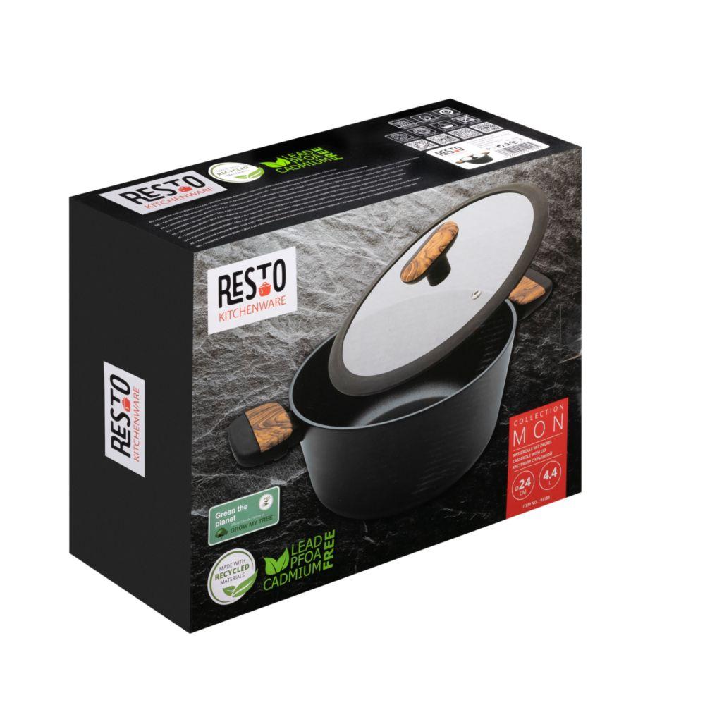 Resto Mon 4,4L 24cm pottur með loki, úr ryðfríu stáli - image 18 [a038e3ce00]