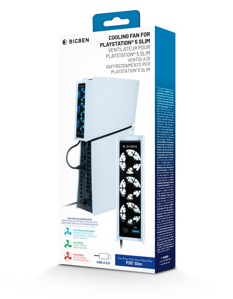 Nacon USB viftur fyrir PlayStation 5 Slim leikjatölvur, svört/hvít - image 5 [cf5bc6caaa]