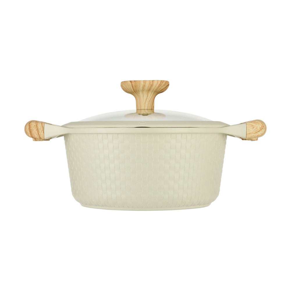 Resto Ran 2,4L 20cm pottur með loki, úr áli, beige - image 5 [2a6a8a9fb2]