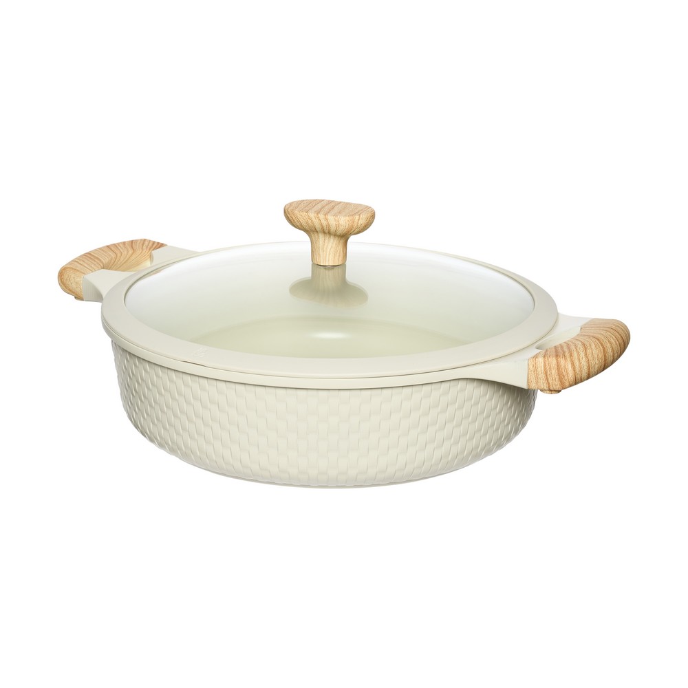 Resto Ran beige 4.1L grunnur pottur með loki, 28cm - image 2 [e744810d22]