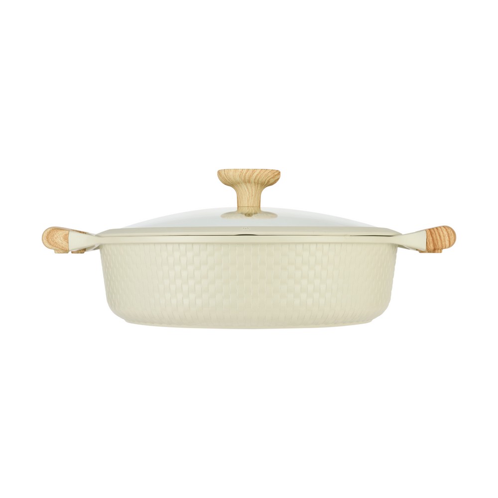 Resto Ran beige 4.1L grunnur pottur með loki, 28cm - image 3 [5448da7502]