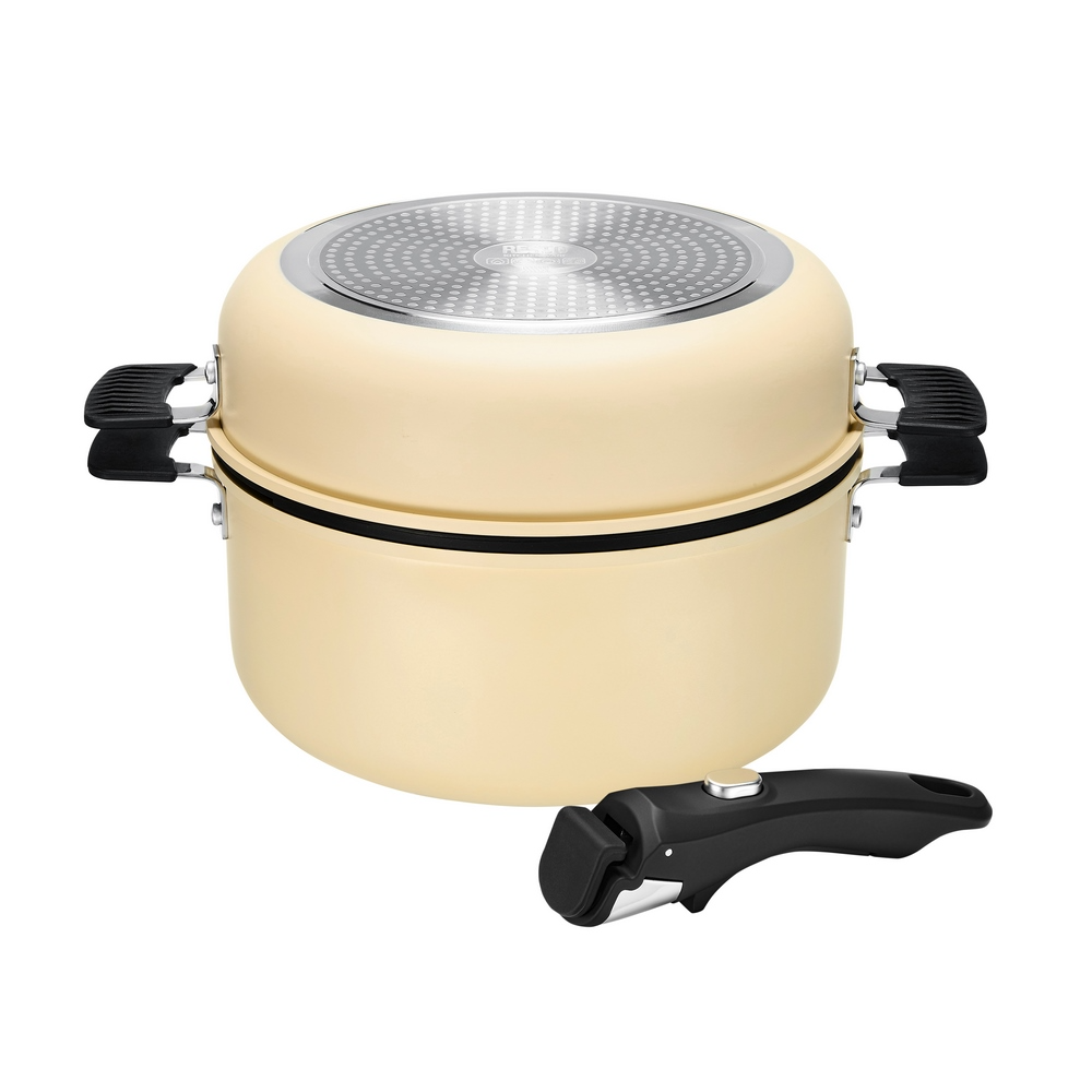 Resto Save & Stock Beige 3+2 pottasett, með glerlokum og ásmellanlegu handfangi - image 7 [8bd102fdad]