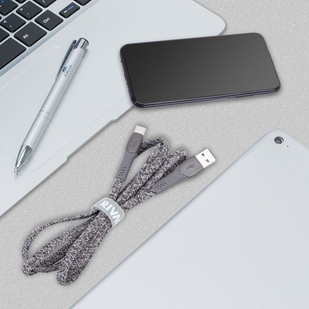 Rivacase PS6102 GR12 ofinn USB-A í USB-C 1,2m kapall, grár - image 5 [481a256d6e]