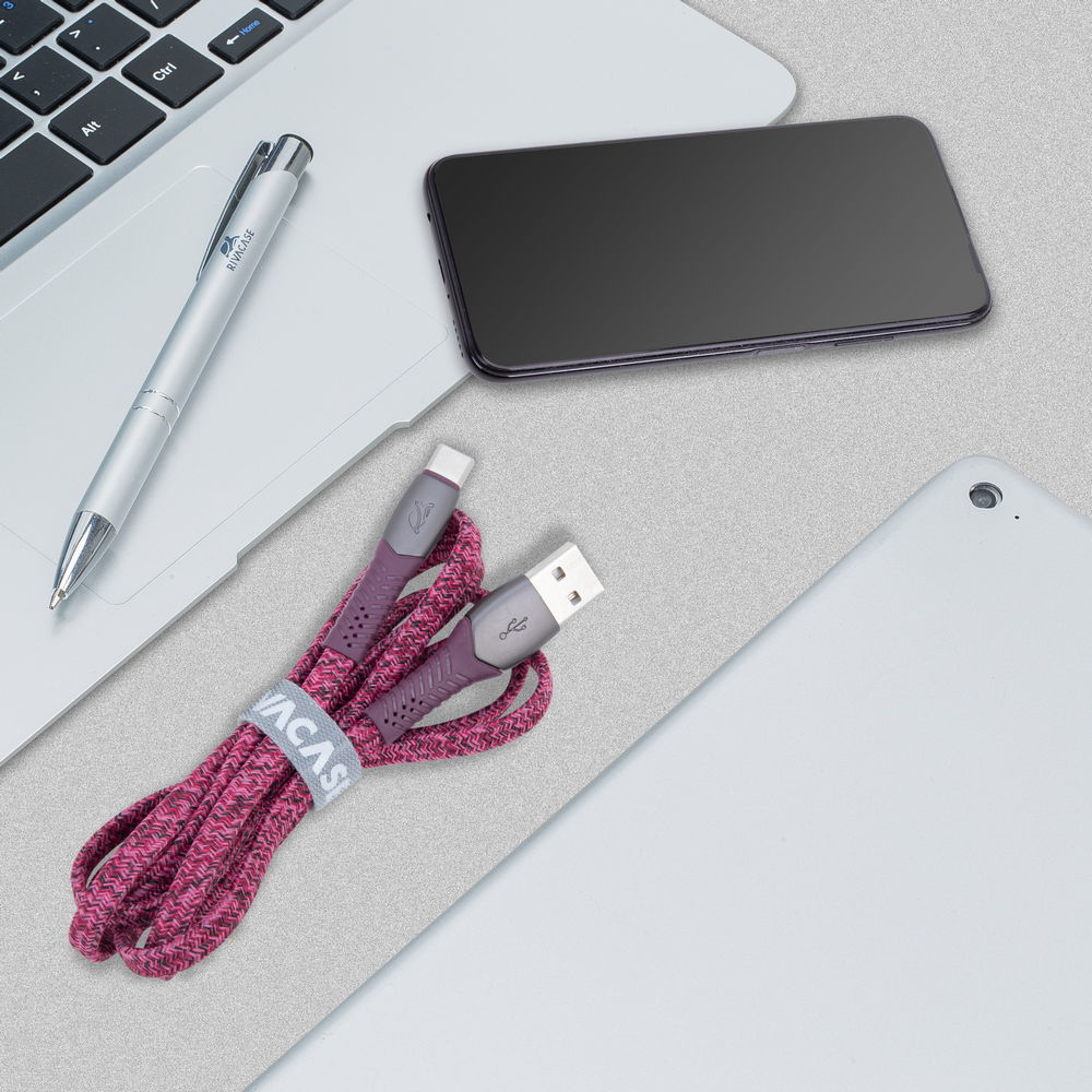 Rivacase PS6102 RD12 ofinn USB-A í USB-C 1,2m kapall, rauður - image 9 [0c30cb60f0]