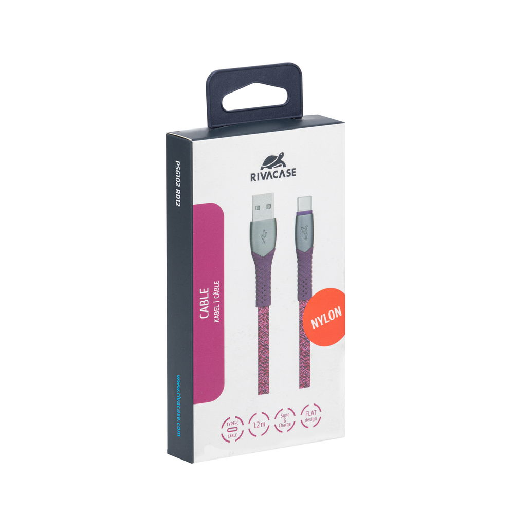 Rivacase PS6102 RD12 ofinn USB-A í USB-C 1,2m kapall, rauður - image 17 [d0b84e2331]