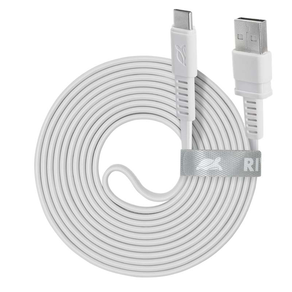 Rivacase PS6002 WT21 USB-A í USB-C 2m kapall, hvítur - image 2 [ad9c05eeda]