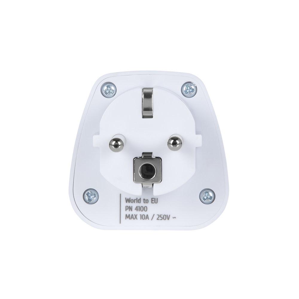 Rivacase PS4100 W00 Universal Schuko breytikló, hvít - image 6 [3c17a867f3]