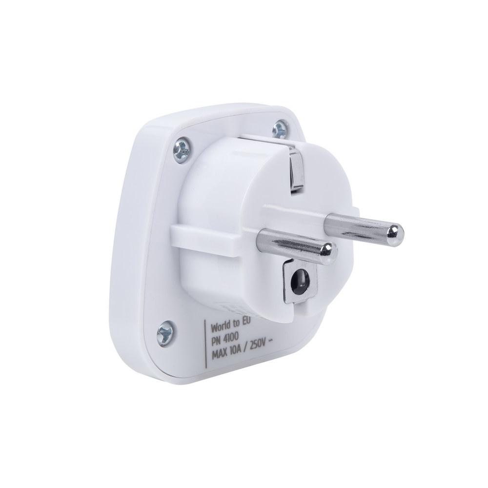 Rivacase PS4100 W00 Universal Schuko breytikló, hvít - image 14 [7d05b52e0a]