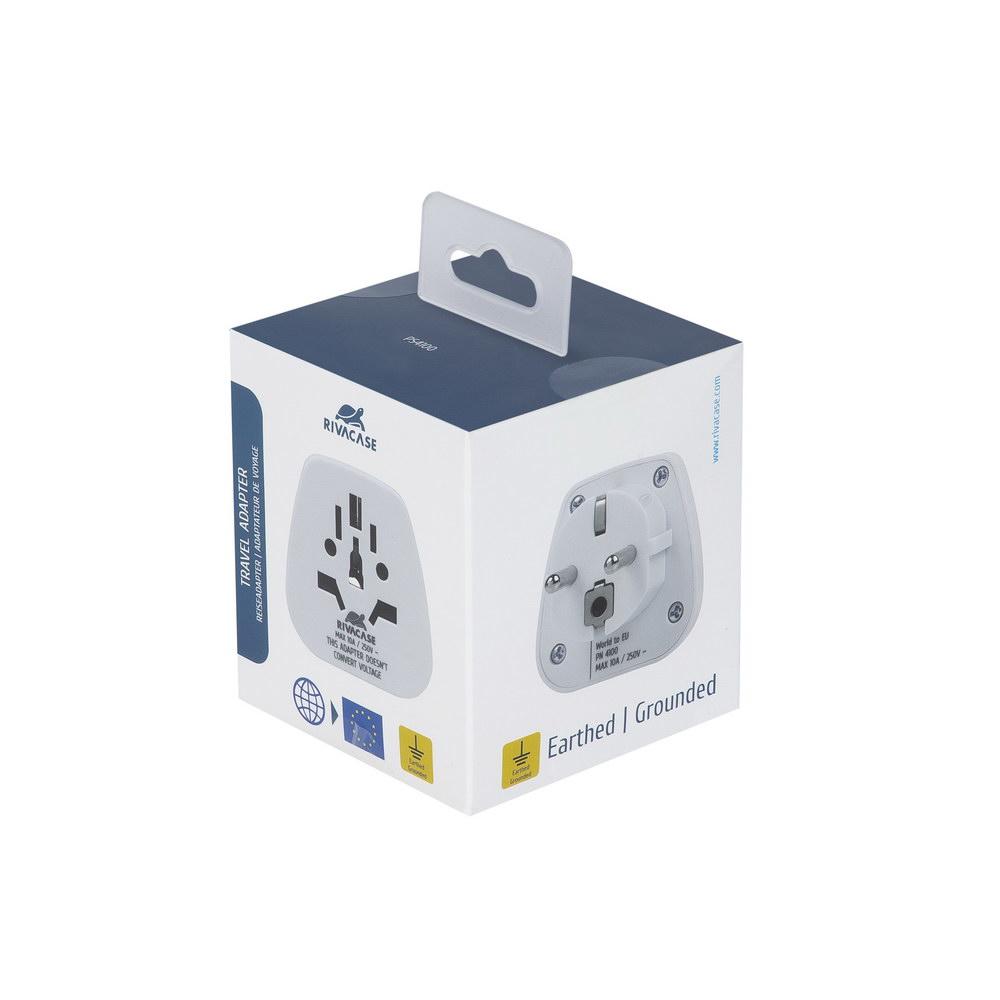 Rivacase PS4100 W00 Universal Schuko breytikló, hvít - image 18 [19c0cc0a5d]
