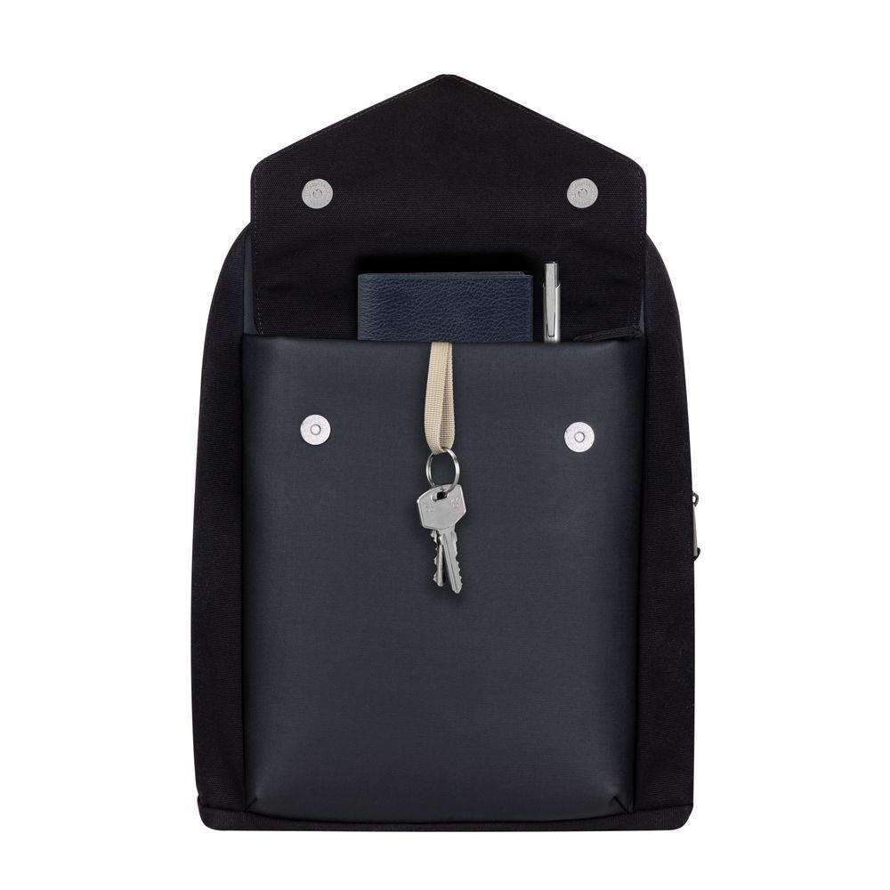Rivacase 8524 13-14" Canvas bakpoki, svartur - image 18 [49c6b957ce]