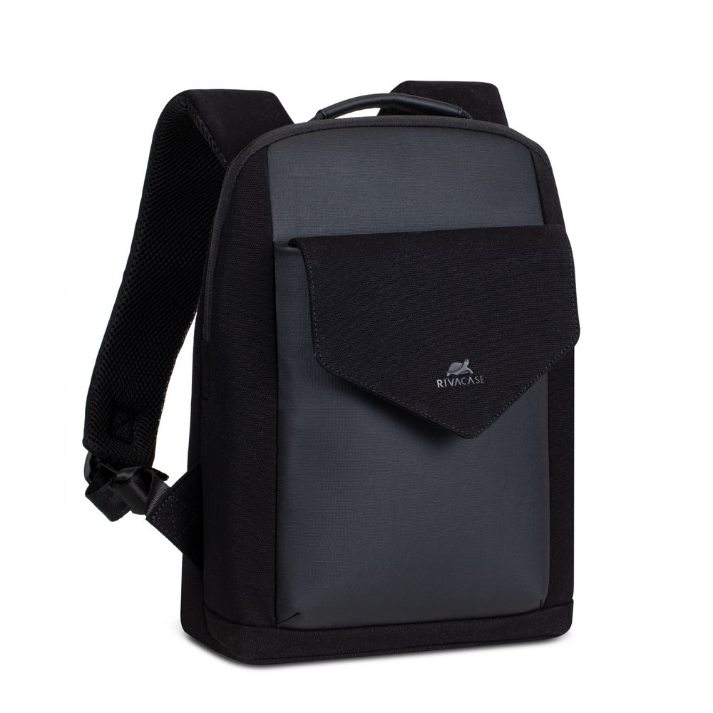 Rivacase 8521 12-13,3" Canvas bakpoki, svartur - image 2 [5d66cd79ef]