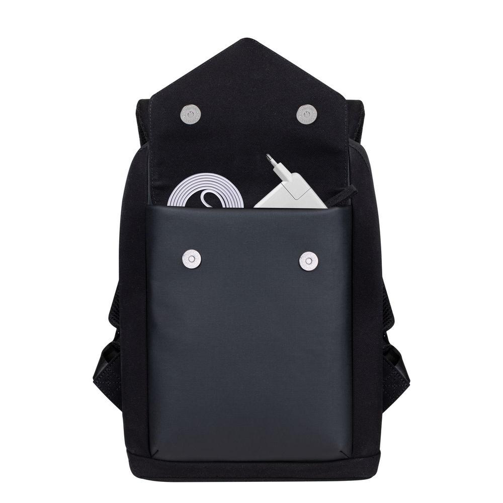 Rivacase 8521 12-13,3" Canvas bakpoki, svartur - image 14 [6f33202c95]