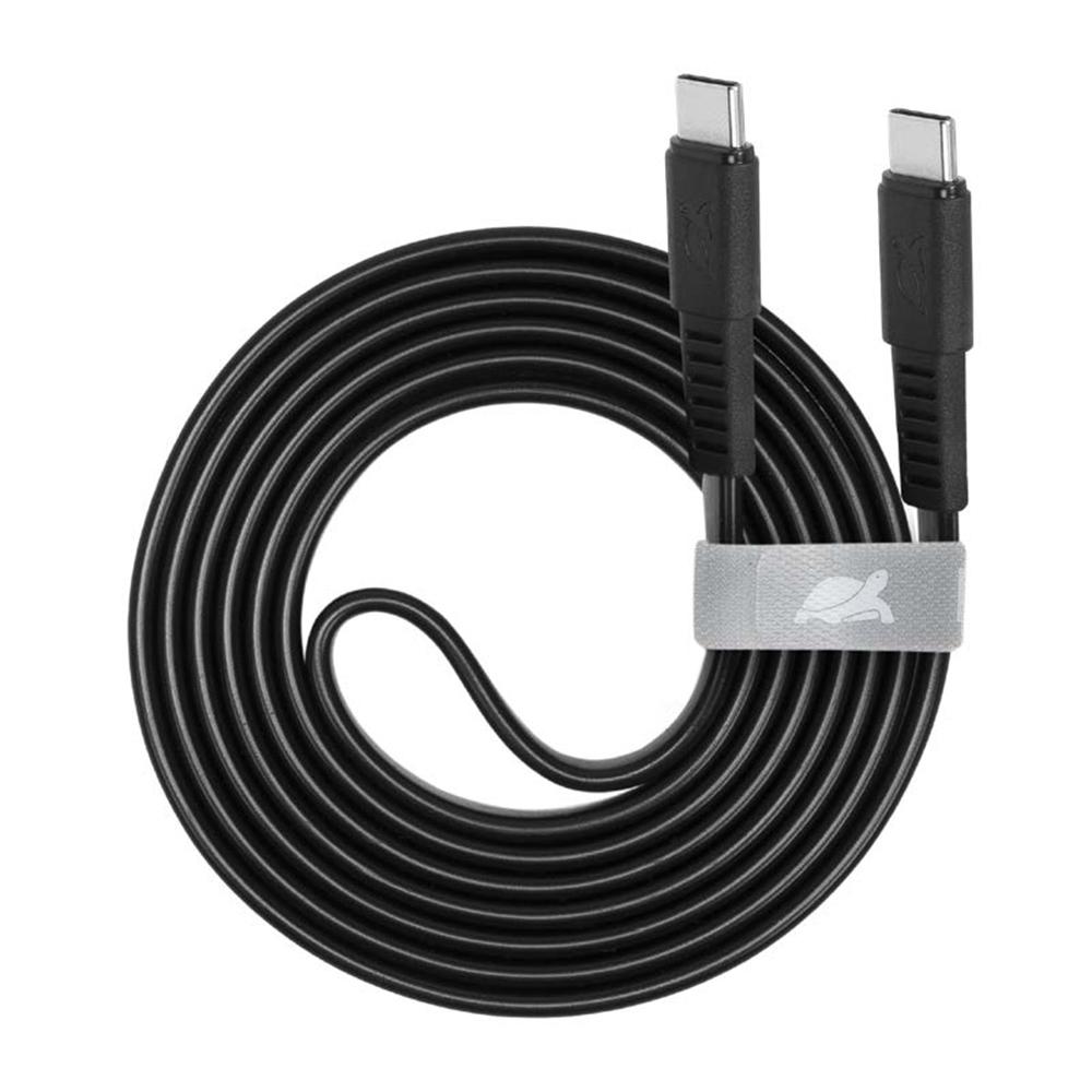 Rivacase PS6005 BK12 USB-C í USB-C 1,2m kapall, svartur - image 2 [fa577172a7]