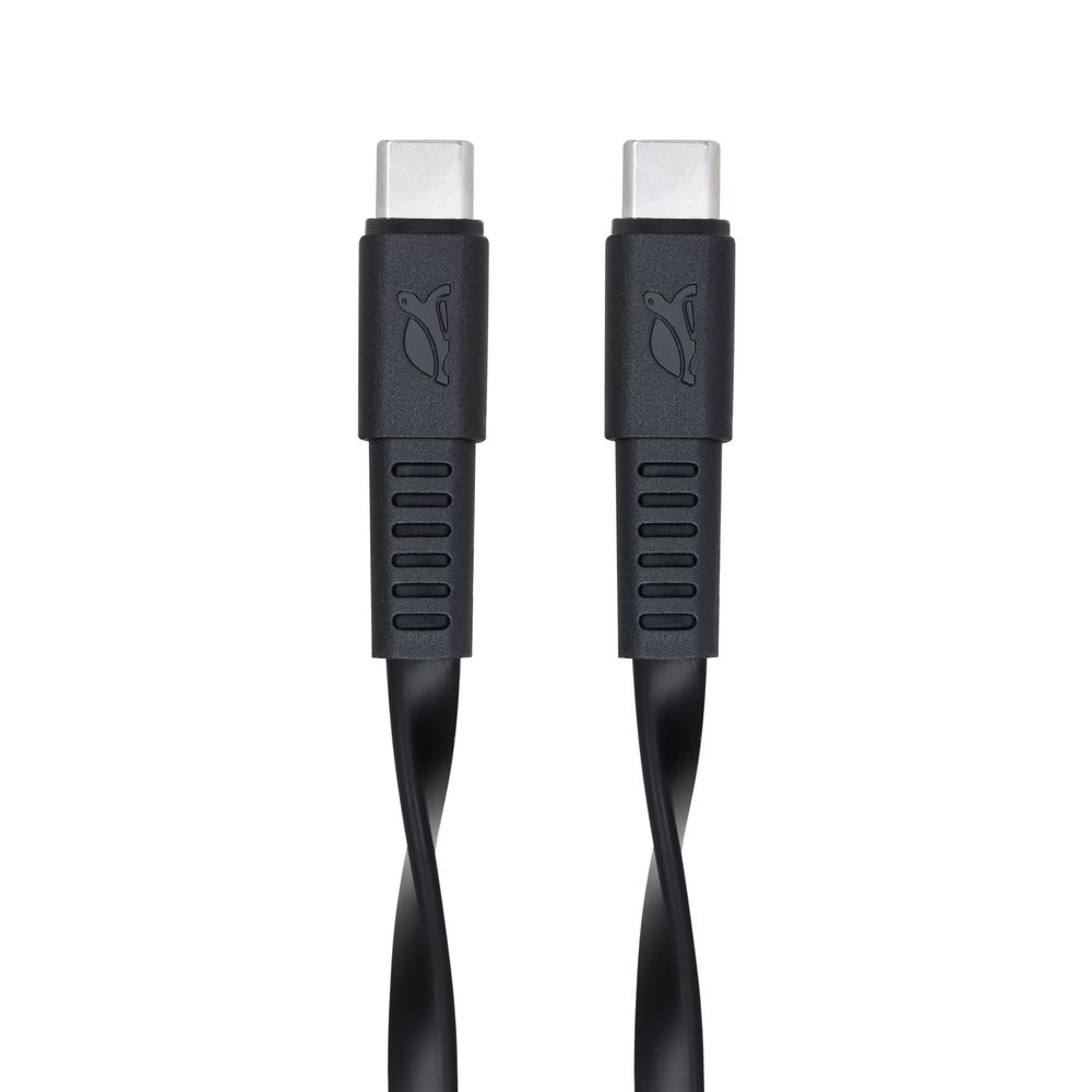 Rivacase PS6005 BK12 USB-C í USB-C 1,2m kapall, svartur - image 3 [df7a2c5eea]