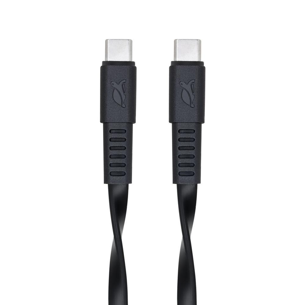 Rivacase PS6005 BK12 USB-C í USB-C 1,2m kapall, svartur - image 4 [537ba3d8b0]
