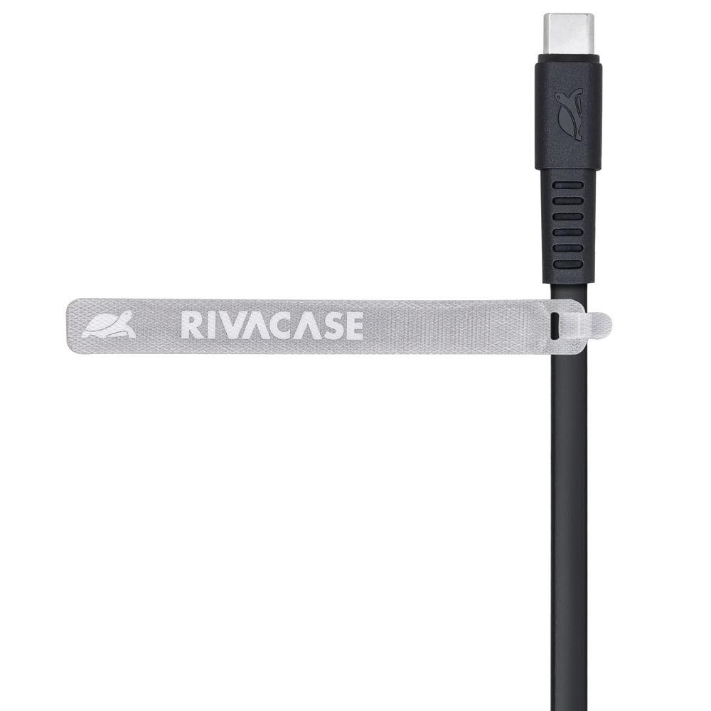 Rivacase PS6005 BK12 USB-C í USB-C 1,2m kapall, svartur - image 6 [2202aa1ec5]