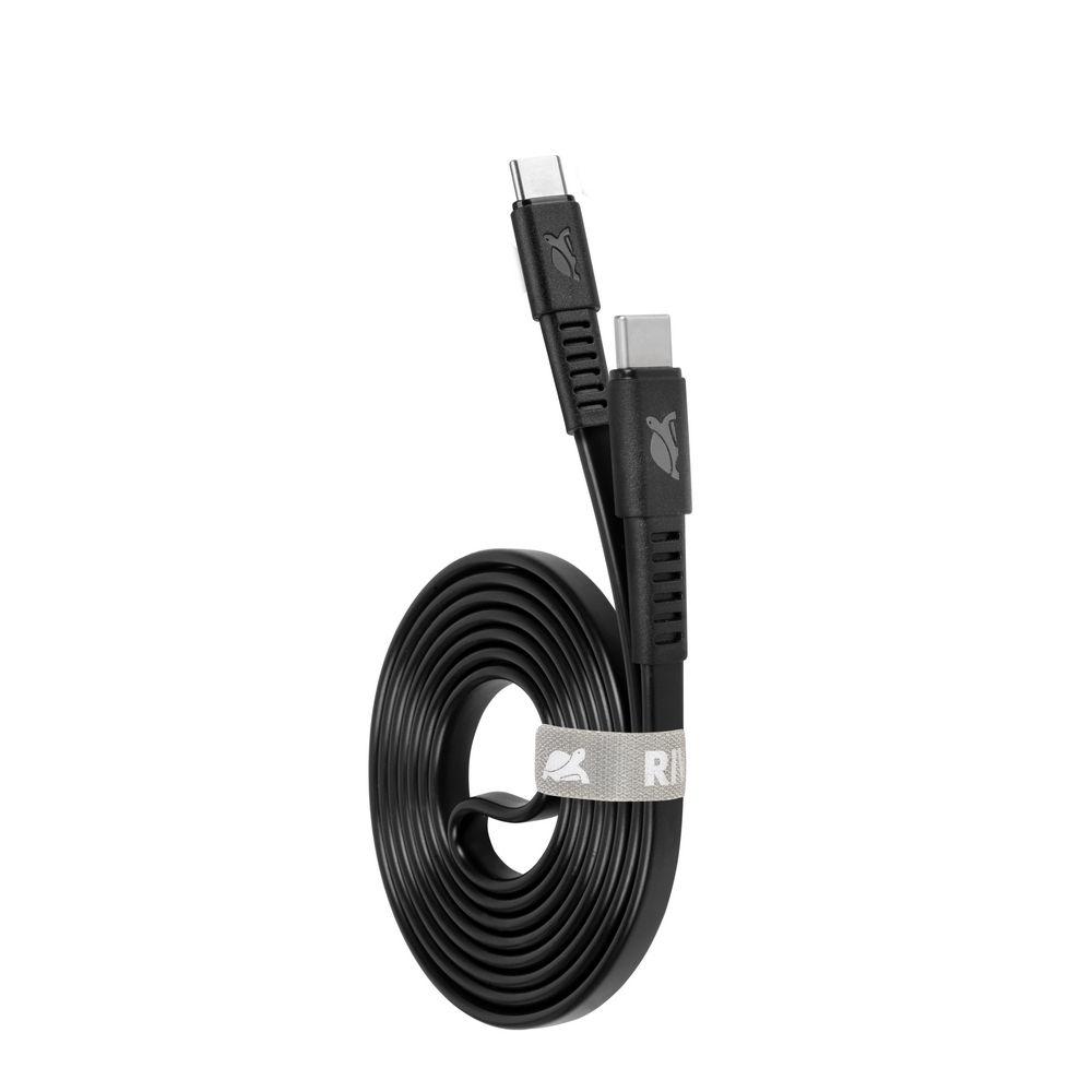 Rivacase PS6005 BK12 USB-C í USB-C 1,2m kapall, svartur - image 16 [122d9905f9]