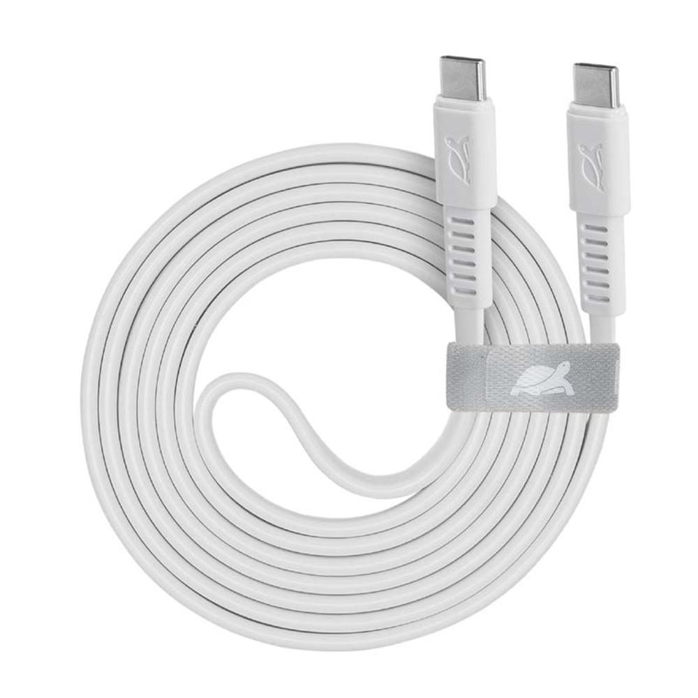 Rivacase PS6005 WT12 USB-C í USB-C 1,2m kapall, hvítur - image 2 [0bcd31e451]