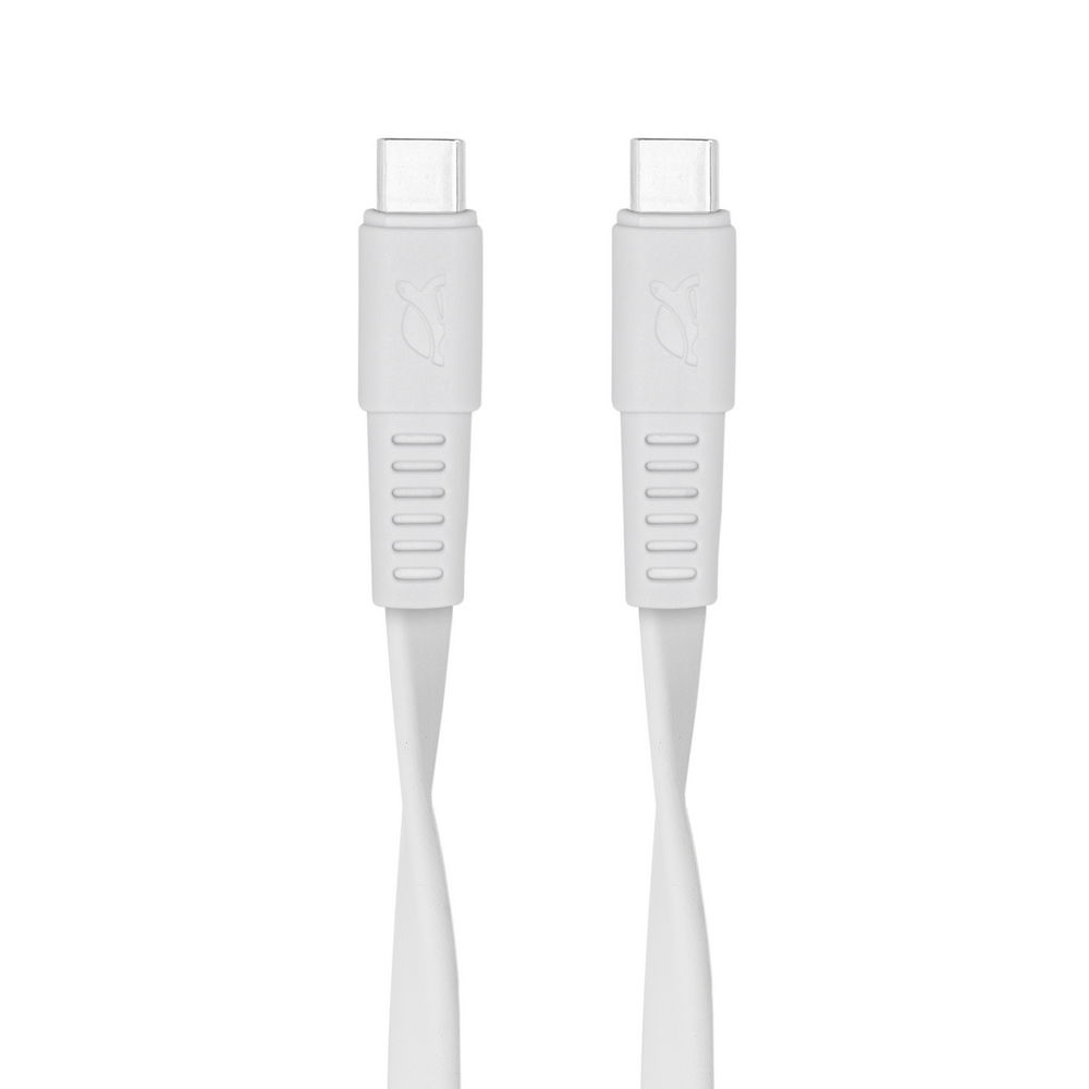 Rivacase PS6005 WT12 USB-C í USB-C 1,2m kapall, hvítur - image 3 [e734a3851a]