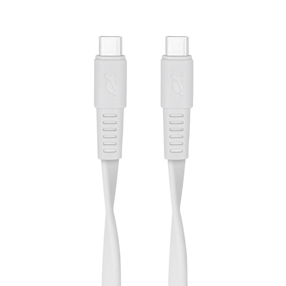 Rivacase PS6005 WT12 USB-C í USB-C 1,2m kapall, hvítur - image 4 [29595edfb3]