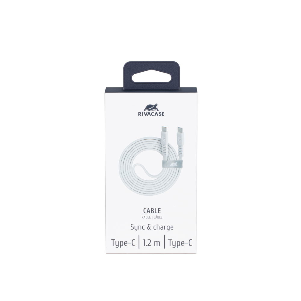 Rivacase PS6005 WT12 USB-C í USB-C 1,2m kapall, hvítur - image 7 [f053f5f29e]