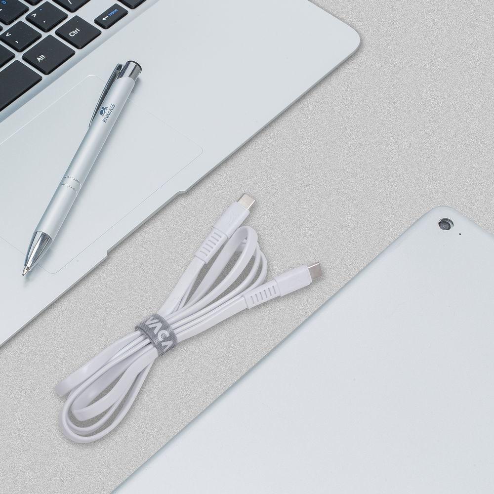 Rivacase PS6005 WT12 USB-C í USB-C 1,2m kapall, hvítur - image 14 [ef342aad06]