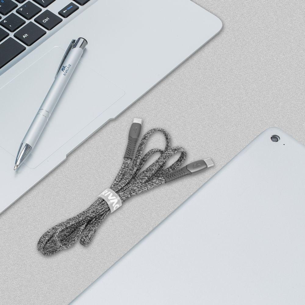Rivacase PS6105 GR12 USB-C í USB-C 1,2m kapall, grár - image 14 [2d35633d5c]