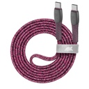 Rivacase PS6105 RD12 USB-C í USB-C 1,2m kapall, rauður - image 2 [3d5b3a94e0]