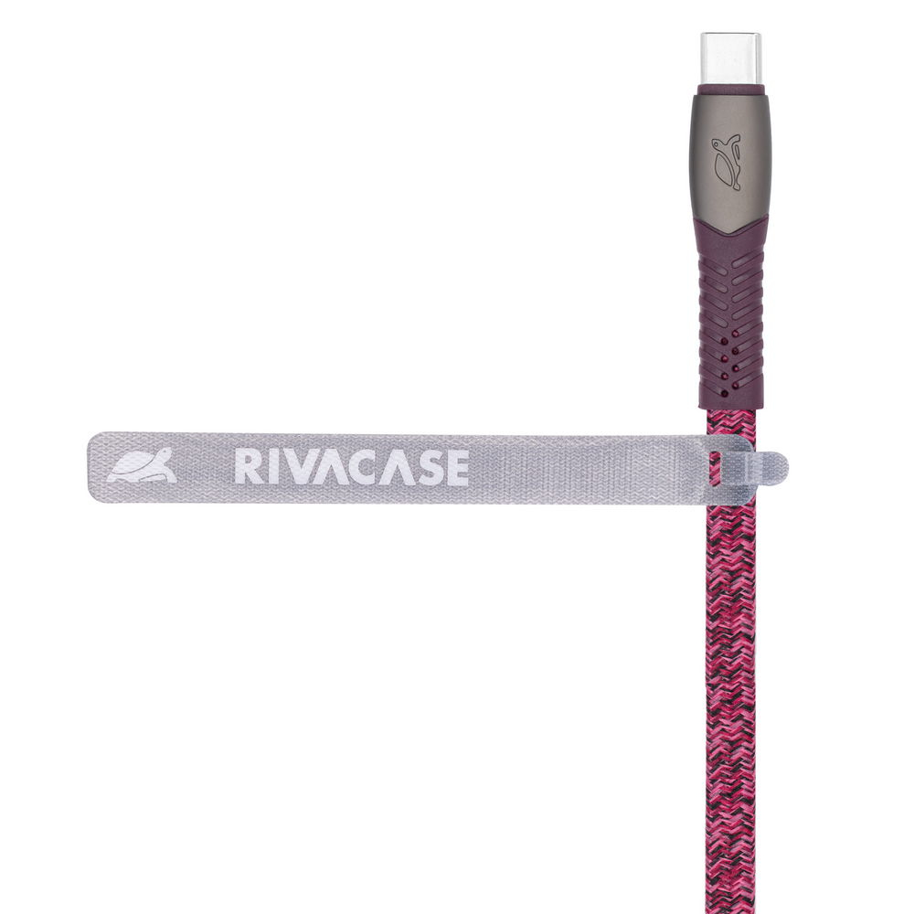 Rivacase PS6105 RD12 USB-C í USB-C 1,2m kapall, rauður - image 5 [2f8c5b8352]