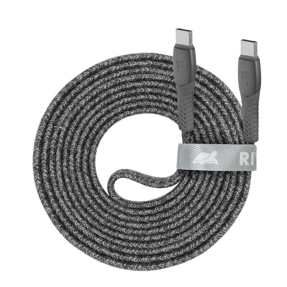 Rivacase PS6105 GR21 USB-C í USB-C 2m kapall, grár - image 2 [547f3fa4dd]