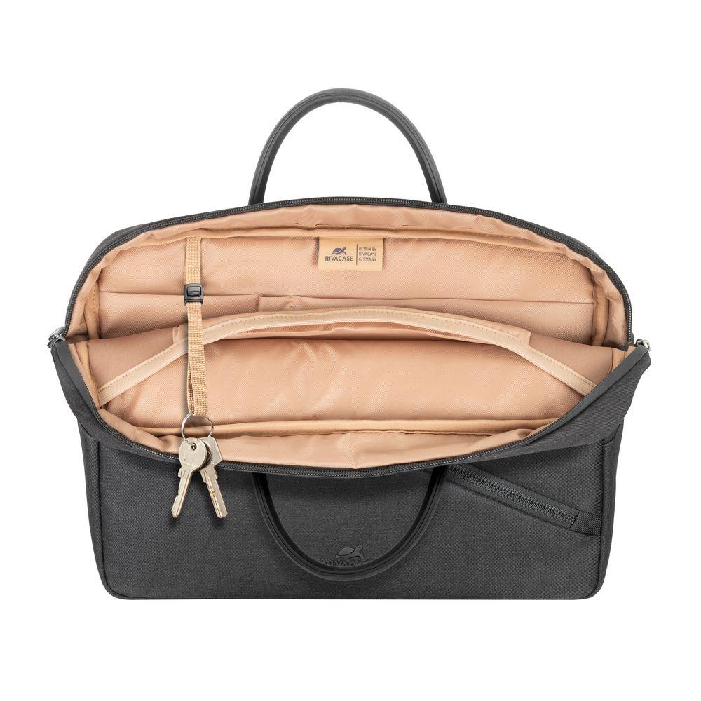 Rivacase 8124 Clark 14" 17L hliðartaska, svört - image 16 [7db89e1903]
