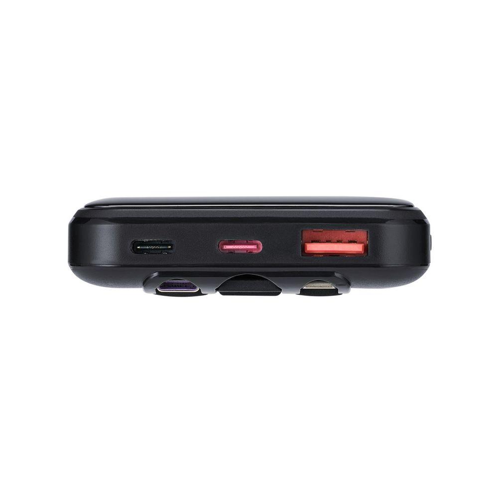 Rivacase VA2211 10000mAh ferðarafhlaða, PD 22.5W, 3x innb.kaplar, svört - image 5 [f00e3cf5c7]