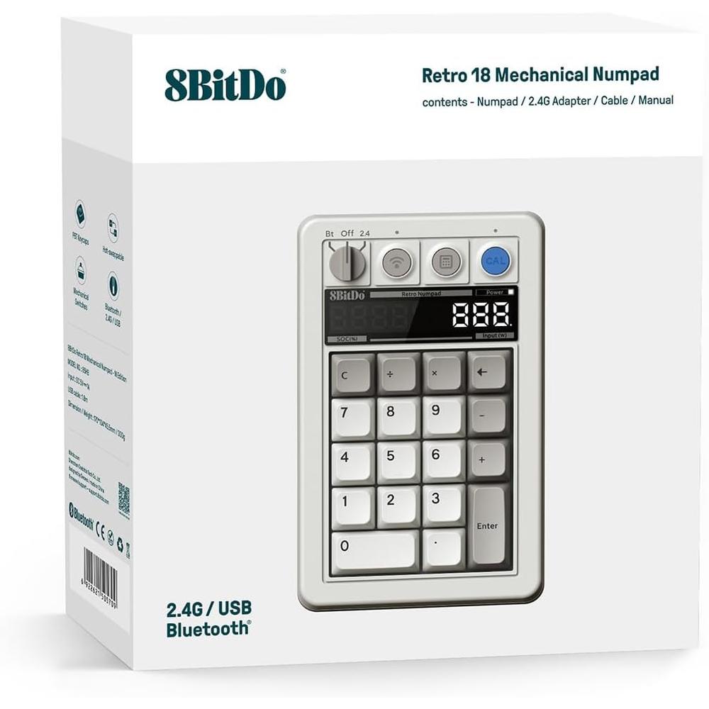 8BitDo þráðlaust Bluetooth retro mekanískt talnaborð, M útgáfa - image 6 [f8b895c1f1]