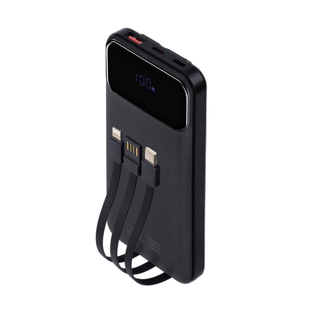 Rivacase VA2211 10000mAh ferðarafhlaða, PD 22.5W, 3x innb.kaplar, svört - image 15 [cf5917d133]