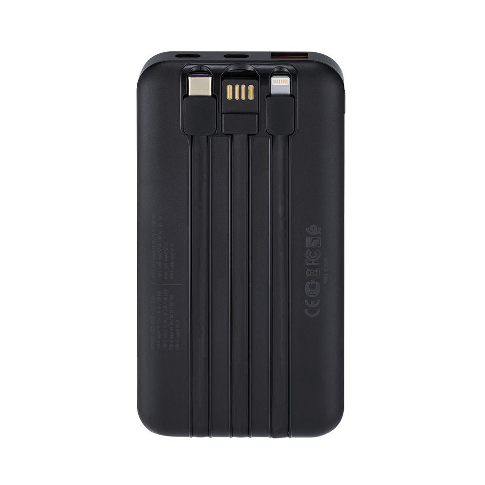 Rivacase VA2211 10000mAh ferðarafhlaða, PD 22.5W, 3x innb.kaplar, svört - image 17 [1002216263]