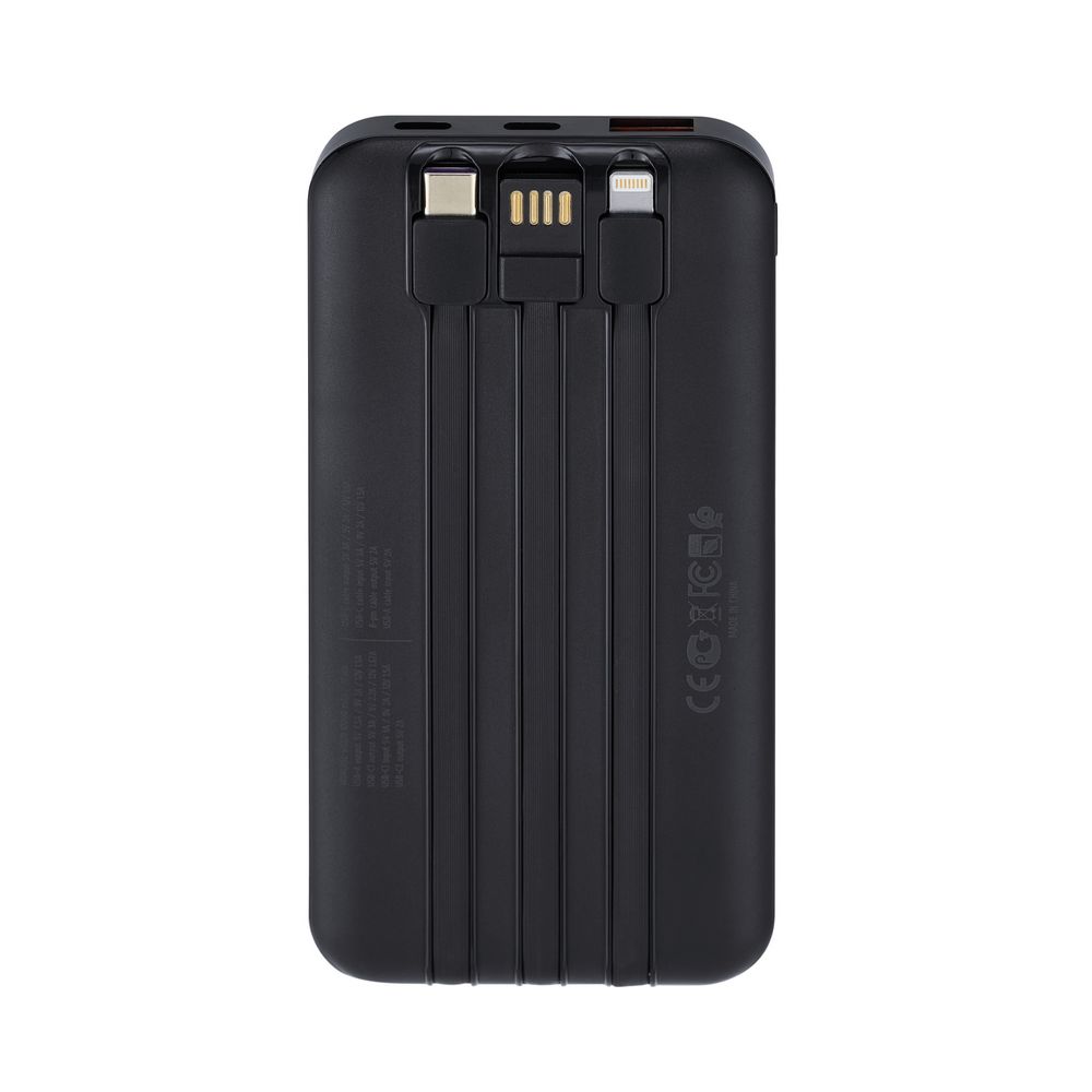 Rivacase VA2211 10000mAh ferðarafhlaða, PD 22.5W, 3x innb.kaplar, svört - image 18 [1fc32d8a7a]