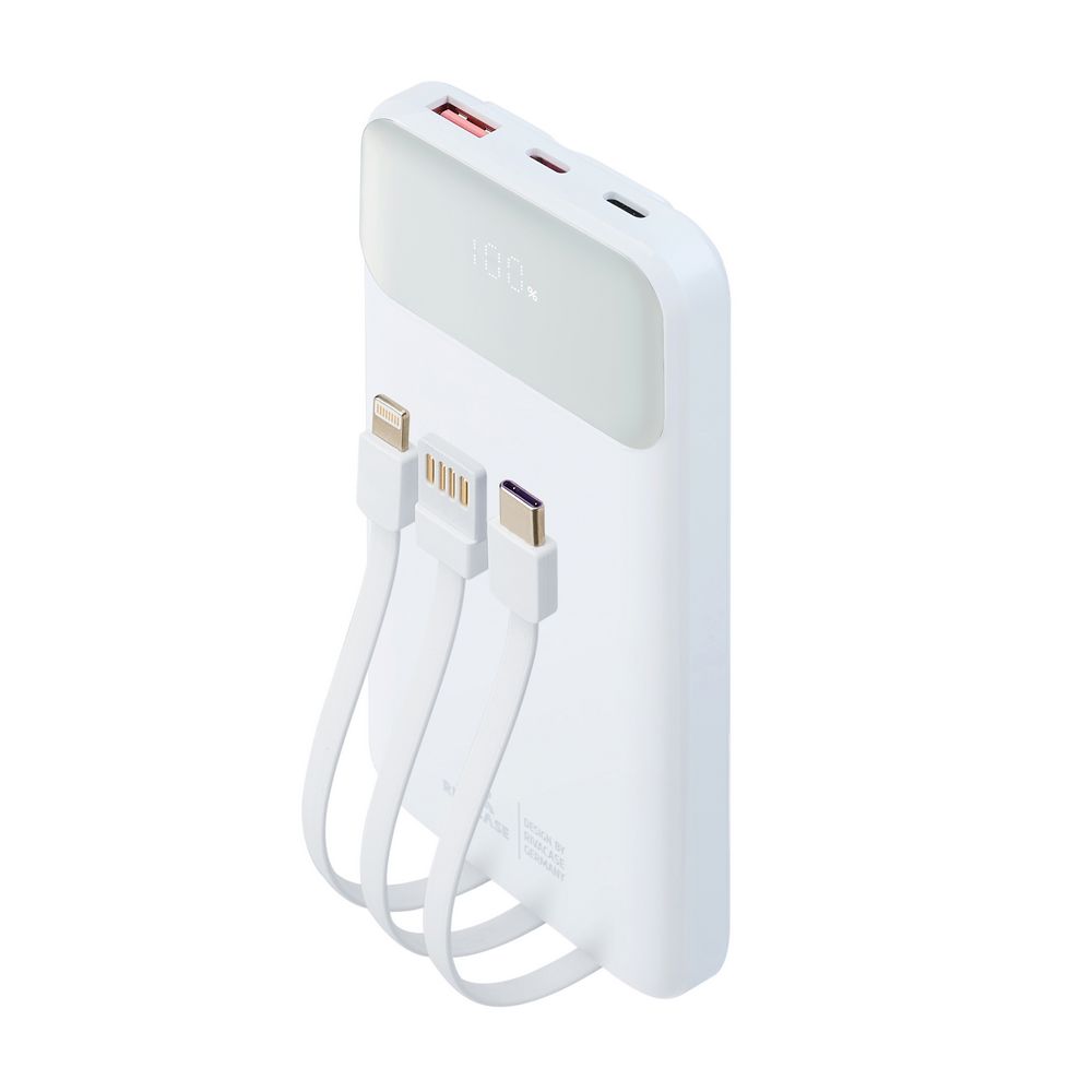 Rivacase VA2211 10000mAh ferðarafhlaða, PD 22.5W, 3x innb.kaplar, hvít - image 17 [25a013ea88]