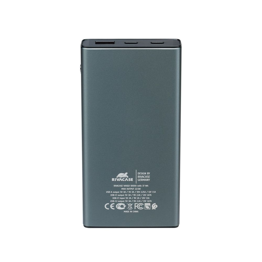 Rivacase VA1021 10000mAh PD 22.5W ferðarafhlaða, silfur - image 7 [b2c97ef73c]
