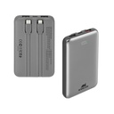 Rivacase VA2611 10000mAh ferðarafhlaða, PD 30W með 2x innb.köplum, silfur - image 4 [fb1c82ce16]