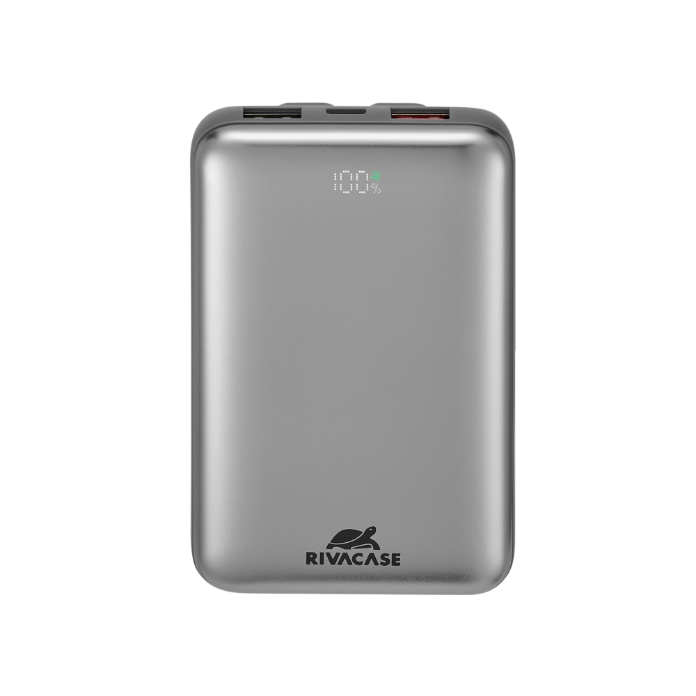 Rivacase VA2611 10000mAh ferðarafhlaða, PD 30W með 2x innb.köplum, silfur - image 5 [ffde1dbde8]