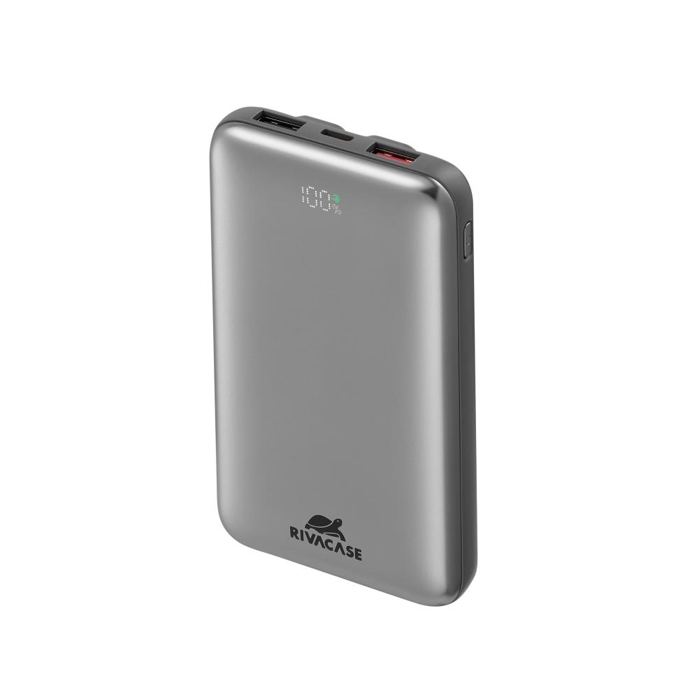 Rivacase VA2611 10000mAh ferðarafhlaða, PD 30W með 2x innb.köplum, silfur - image 16 [19fbd7a11b]