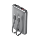 Rivacase VA2611 10000mAh ferðarafhlaða, PD 30W með 2x innb.köplum, silfur - image 18 [e8c049ffb9]
