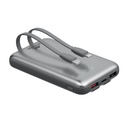 Rivacase VA2611 10000mAh ferðarafhlaða, PD 30W með 2x innb.köplum, silfur - image 20 [83a665fe62]