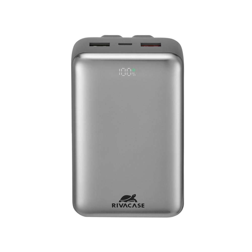 Rivacase VA2612 20000mAh ferðarafhlaða, PD 30W, með 2x innb.köplum, silfur - image 6 [1102f472bd]