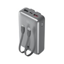 Rivacase VA2612 20000mAh ferðarafhlaða, PD 30W, með 2x innb.köplum, silfur - image 17 [28523ef1f9]