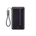 Rivacase VA2311 10000mAh ferðarafhlaða, PD 22.5W, LanYard USB-C kapall, LED, svört - image 3 [78f843add2]